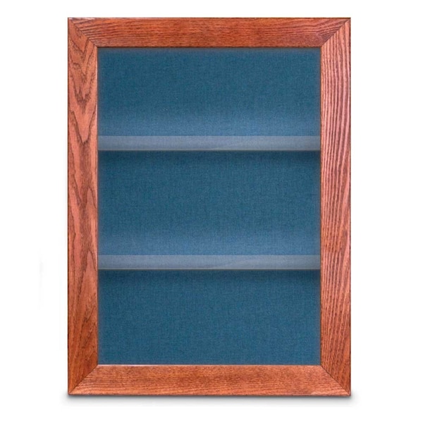 United Visual Products Outdoor Enclosed Combo Board, 42"x32", Black Frame/White Porc & Burgundy UVCB4232ODB-WHTPORC-DBURGU - main